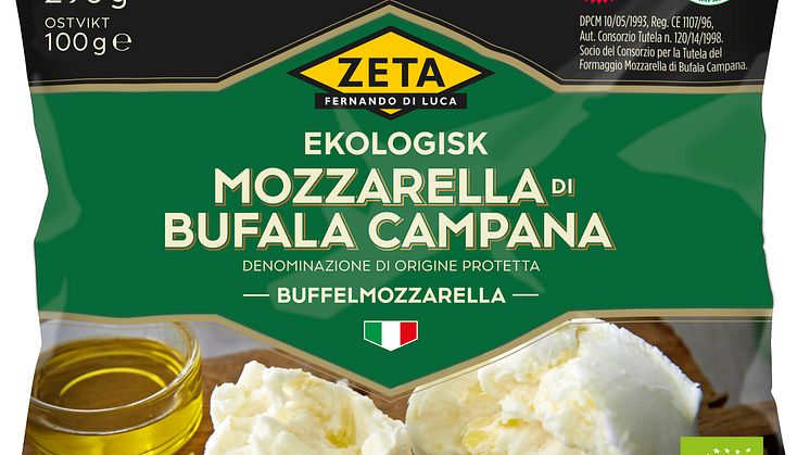 Zeta buffelmozzarella eko har en mild, nyanserad smak som bäst kommer till sin rätt i kall matlagning.