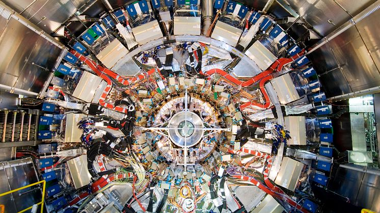 Mätdata som används vid försöken samlas in med ATLAS-experimentet vid CERN på gränsen mellan Schweiz och Frankrike. Foto: CERN.