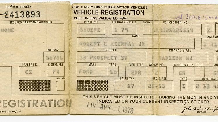 Robert-Kiernans-New-Jersey-vehicle-registration