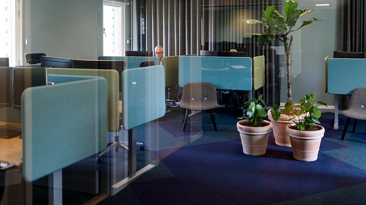 Delad kontorsyta och återbruk minskar klimatpåverkan från byggsektorn. Foto: IVL Svenska Miljöinstitutet