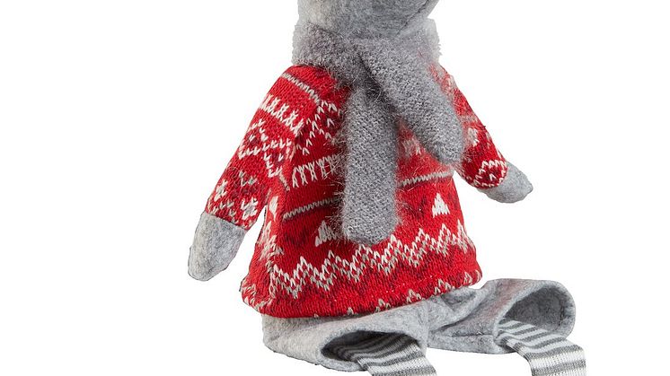 Julemus GYLVE H67cm grå (80,- DKK)