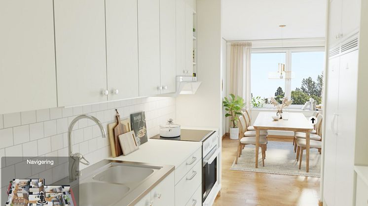 Redan nu kan den som är intresserad gå på en virtuell visning av SKBs kooperativa hyresrätter i Uppsala. Bild: Studio Superb