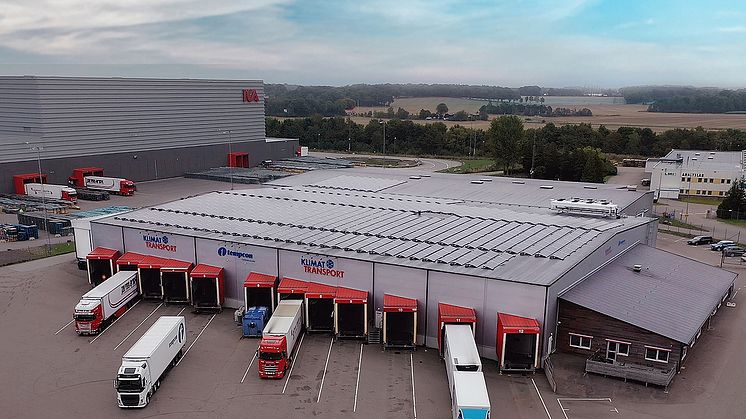 Klimat-Transports terminal i Helsingborg, en av Sveriges första klimatpositiva.