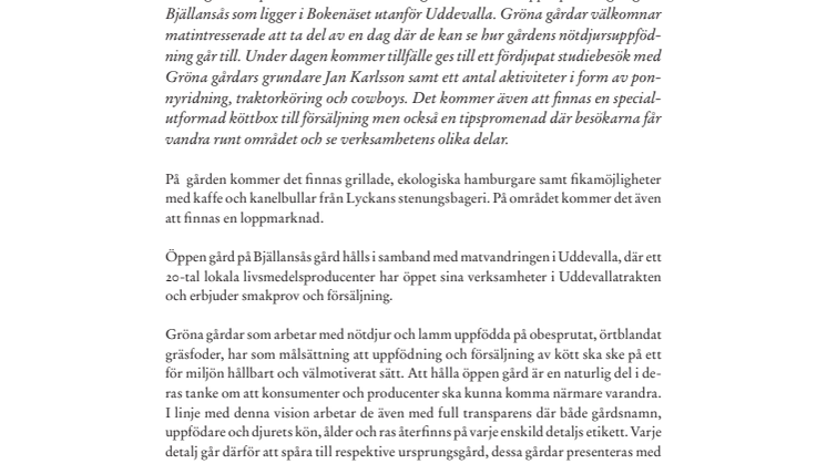Öppen gård på Bjällansås gård,  Bokenäset, 22 september 10.00–16.00