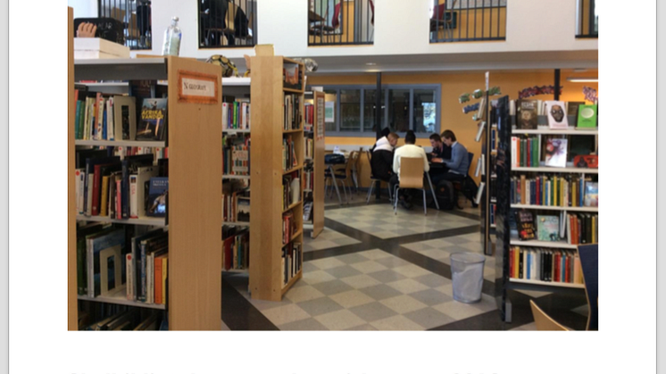 Rapport "Skolbibliotek som pedagogisk resurs 2016"