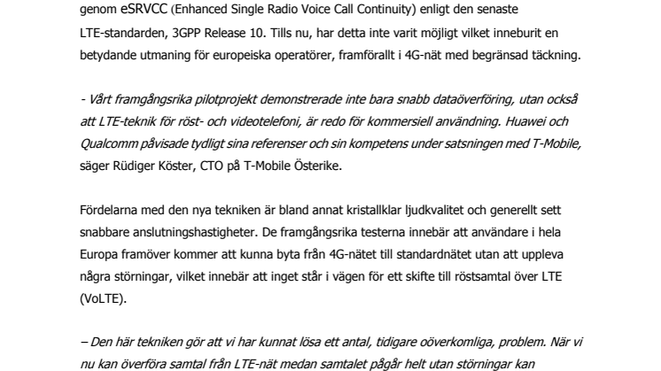 4G redo för röst- och videotelefoni