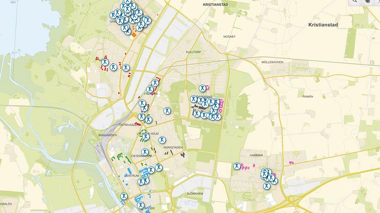 Ny lekplatskarta ska locka till 100 lekplatser hos Kristianstadsbyggen