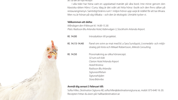 Sigtuna bjuder på recept på höna nr 7: Klassikern Höna i Curry