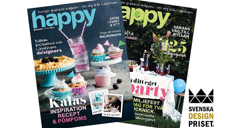 HAPPY är nominerat till Svenska Designpriset