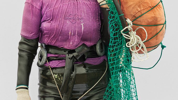 Pressbild: Haenyeo – Havets kvinnor. Utställning på Malmö Museer 26 september 2020-31 januari 2021. Vandringsutställning från Sjöfartsmuseet Akvariet i Göteborg. 