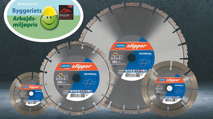 Norton Clipper’s Pro Silencio-klinger - nomineret til Byggeriets arbejdsmiljø-pris