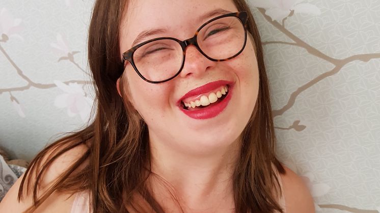 Moa Engdahl är en av finalisterna i Årets Nätängel Junior 2018. Foto: Privat