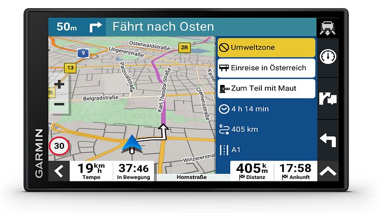 Garmin DriveSmart66 Umweltzonen 