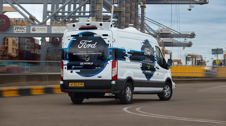 Ford DP World testprosjekt selvkjørende 2021