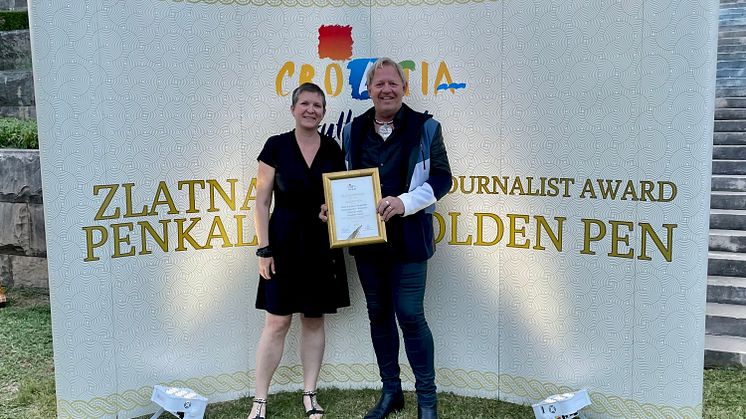 Helena och Peter Bergström Golden Pen Media Awards