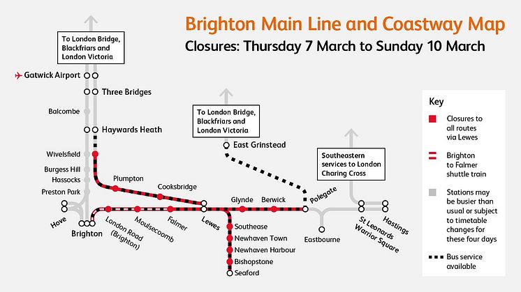 Lewes blockade 2019 map