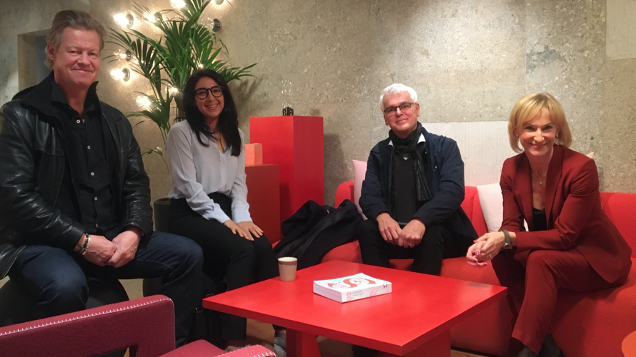 Från vänster i bild: Martin Wickström, Lawen Redar, Mårten Castenfors och Kristina Alvendal.