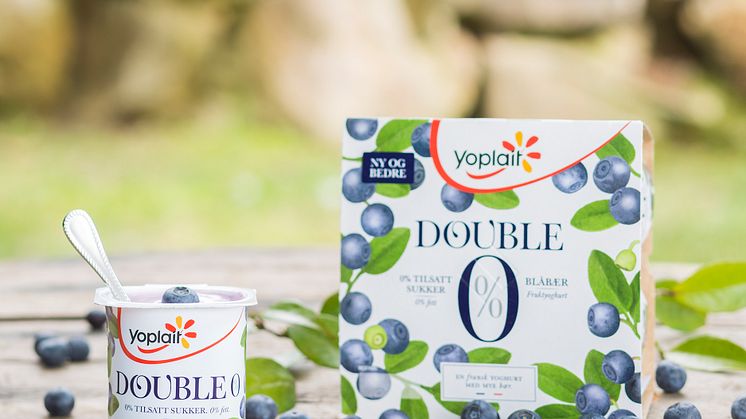 Yoplait Double 0% Blåbær