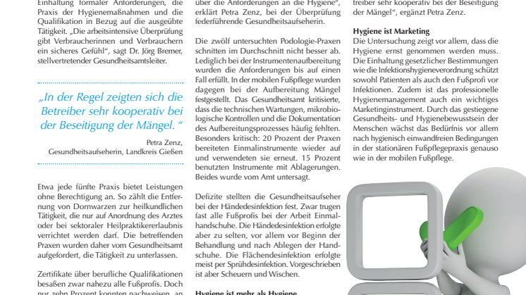 Update Hygiene: Ämter schauen hin