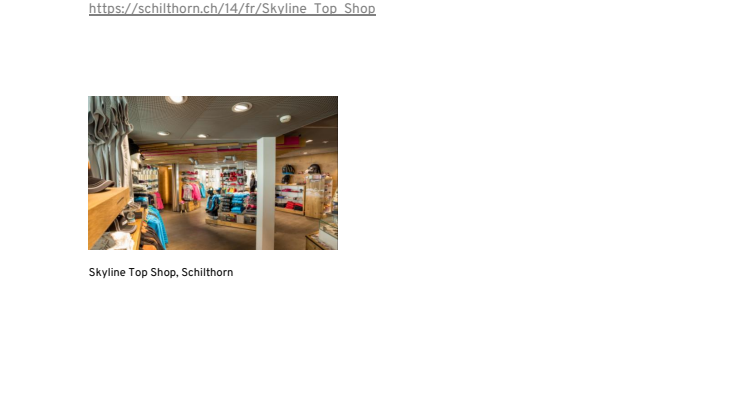 Skyline Top Shop, Schilthorn