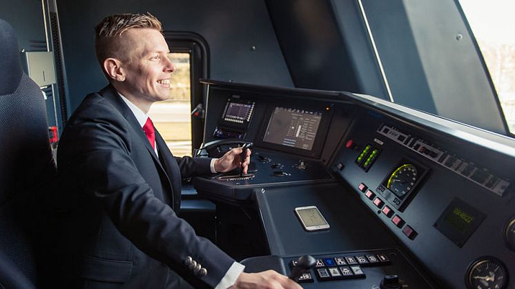 Förare vid MTR Express. (Bild: Viktor Fremling)