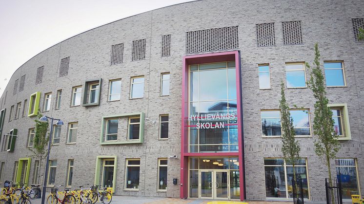 Hyllievångskolan i Malmö. Ett hållbart hus som inspirerar till lärande.