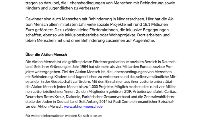 Landkreis Hildesheim: Glückspilz gewinnt 250.000 Euro bei Aktion Mensch 