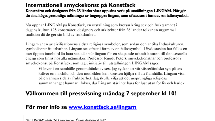 Internationell smyckekonst på Konstfack
