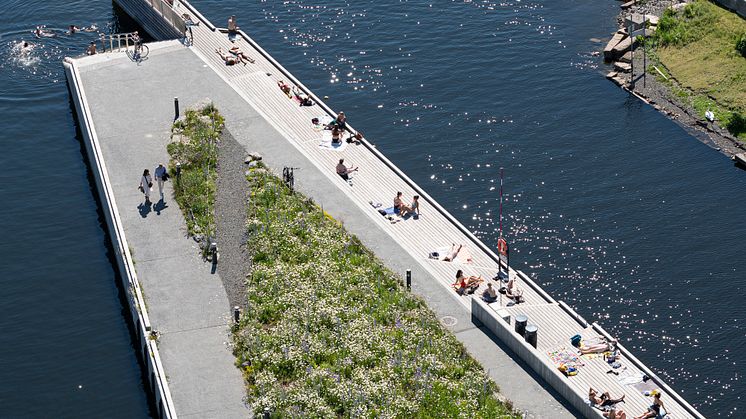 The new area outside of MUNCH June 2021