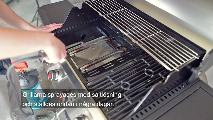 Test of gas-driven bbq sets 05/2018
