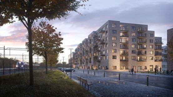 Ramirent levererar till projektet Pilevall – ett bostadsbygge i Stationsstaden i centrala Kävlinge.