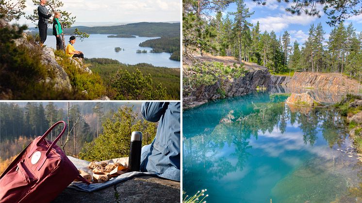 Åtte steder utenfor allfarvei i Sverige