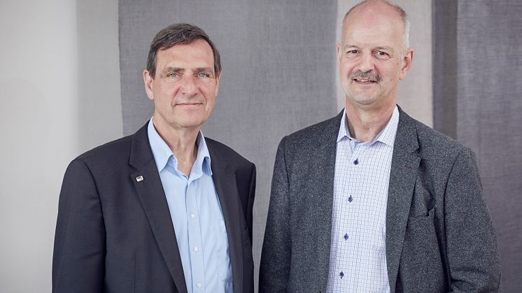 Hans-Martin Friis Møller, CEO of Kalundborg Forsyning, and Carl Hellmers, CEO of Fredericia Fjernvarme a.m.b.a., external members of KommuneKredit's Green Bond Committee.
