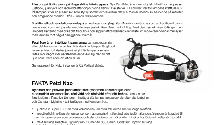 Utmana dig själv och höstmörkret med en ny smart pannlampa från Petzl