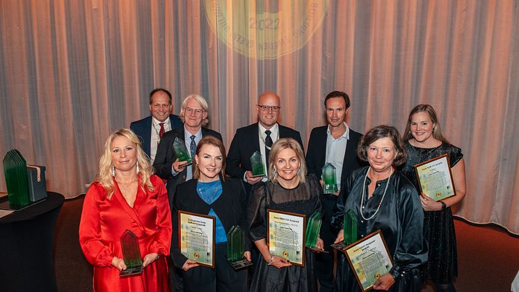 2022 års pristagare i Sweden Green Building Awards på Norra Latin i Stockholm.