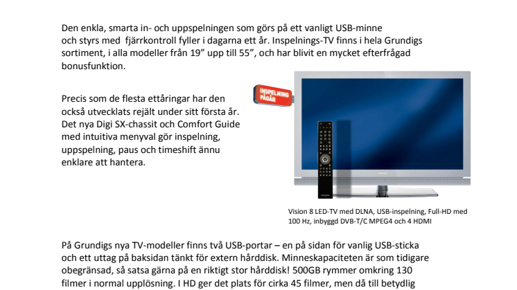 Grattis på 1-årsdagen!  Smart inspelnings-TV nu ännu enklare