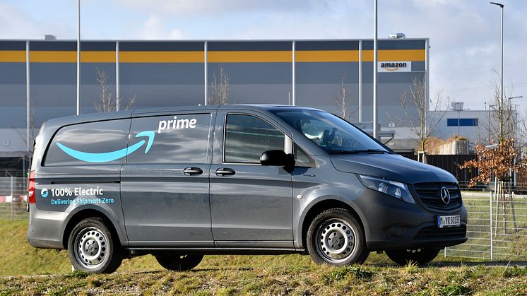 Mercedes-Benz eVito i Amazons färger