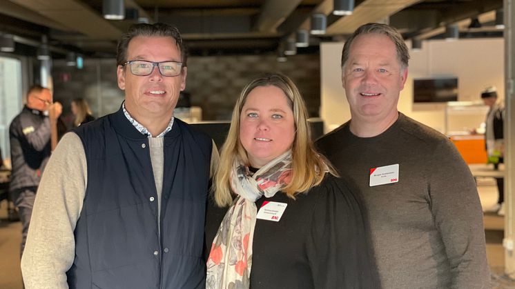 Torgny Månsson, Veronica Jonsson och Morgan Gustavsson, teamledningen i BNI Jarramas.