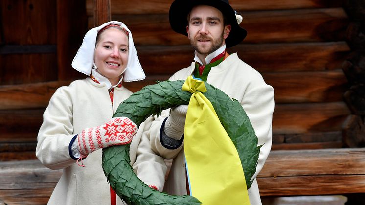 Emma Höglund och Victor Sticko är Vasaloppets kranskulla och kransmas 2019
