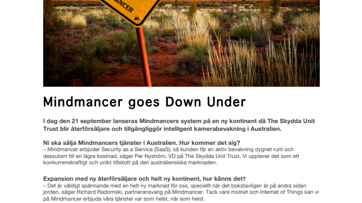 Mindmancer goes Down Under!