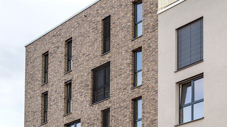 Kombinationer av puts och tegel med weber design bricks