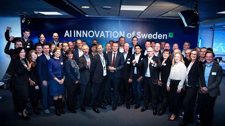 All the founding partners of AI Innovation of Sweden.