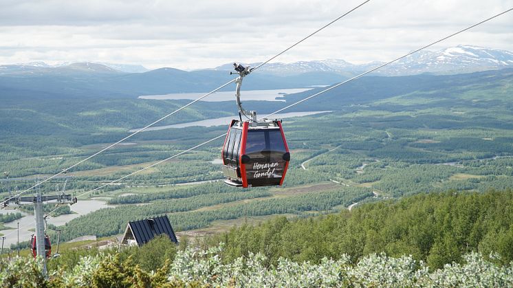 Spaden i jorden för ny skidlift och vidare utbyggnad i Hemavan