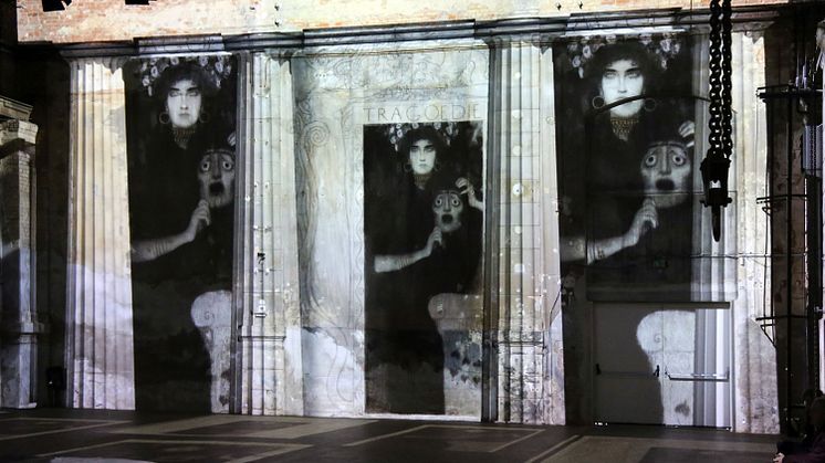 Blick in die Ausstellung "Gustav Klimt. The Gold Experience" im Kunstkraftwerk Leipzig