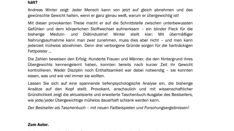 Waschzettel Abnehmen ist leichter als Zunehmen