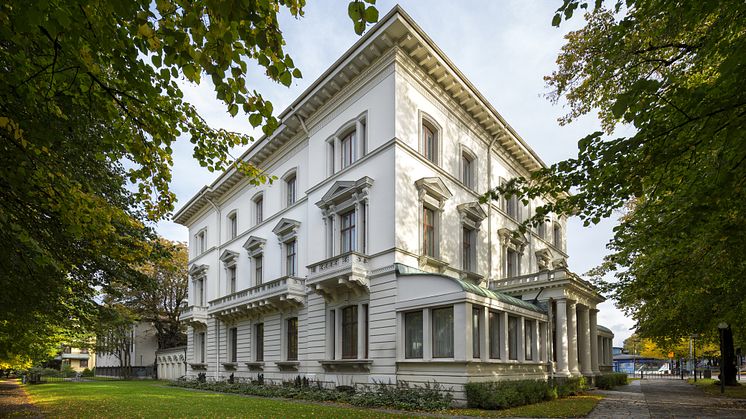 Byggnadsminnet Dicksonska Palatset i Göteborg renoveras och upprustas varsamt för restaurang och festverksamhet. Bild: Higab/Hans Wretling
