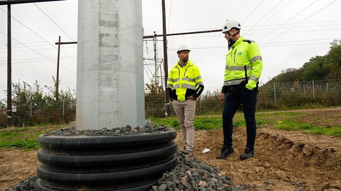 Fundament speciellt framtagna till projektet.