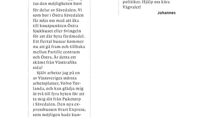 Tack för den politiker