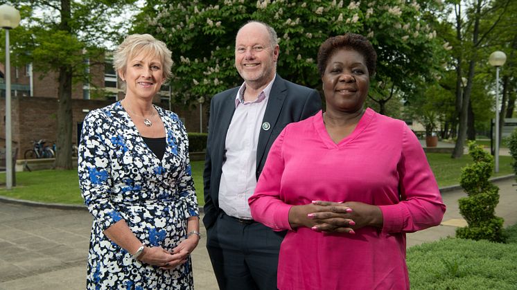 (L-R) Samantha Shann, President of the World Federation of Occupational Therapists, Steve Ford, CEO of the Royal College of Occupational Therapists & Odeth Richardson, Chair of the British Council of Occupational Therapists