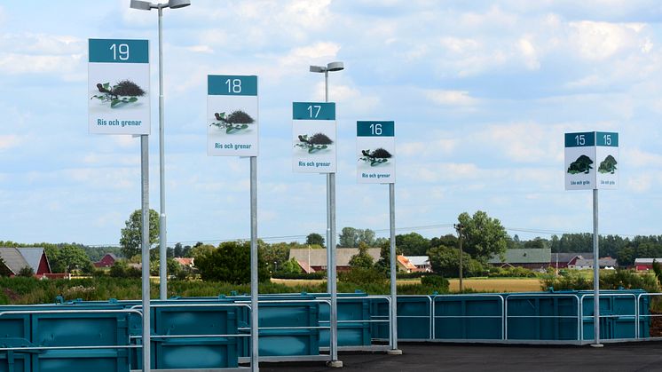 Nya återvinningscentralen i Ängelholm står klar